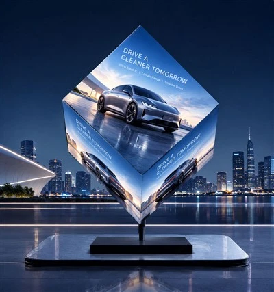 Litestar LEC 360도 회전 LED 큐브 디스플레이 스크린 패널