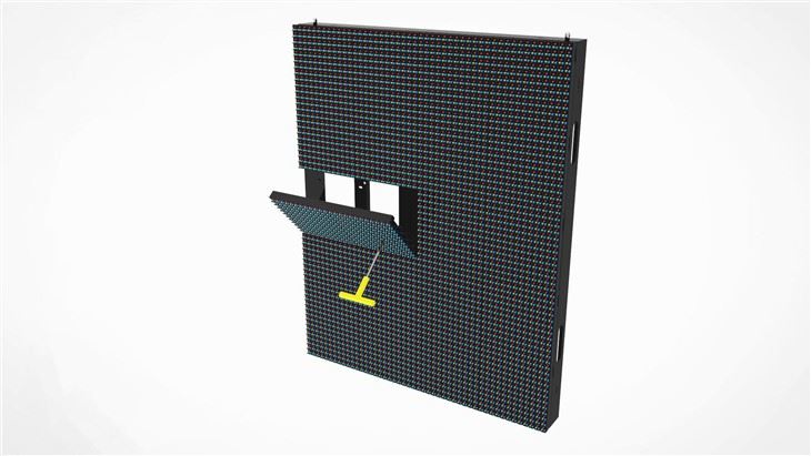 P10.66 OFD Series Outdoor Light-weight Fixed LED Display With Front Maintenance Water Proof Module For Outdoor LED Digital Sign